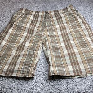 Vtg NAUTICA 36 Shorts Plaid Performance Shorts